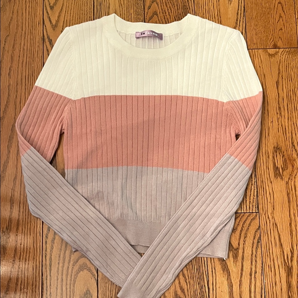 Colorblock Ribbed Sweater